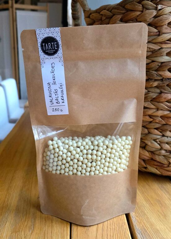 Valrhona baltās šokolādes Opalys kraukšķi (250g)